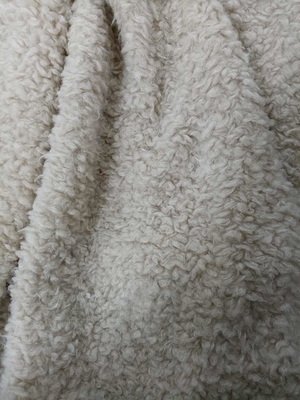 Curled Warp Knitted Soft Plush 380gsm 100% P