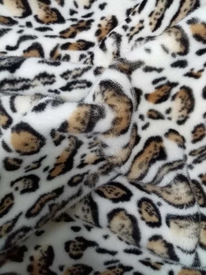 680GSM Leopard Print Polyester Fabric For Unique Fashion 100% Polyester Fabric