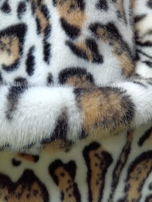 680GSM Leopard Print Polyester Fabric For Unique Fashion 100% Polyester Fabric