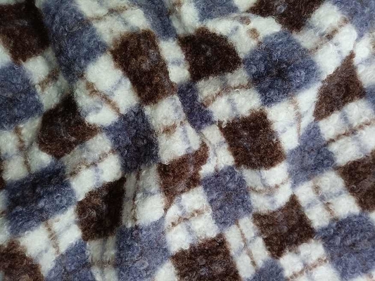 Circled plush fabric with 150 adjustable widths