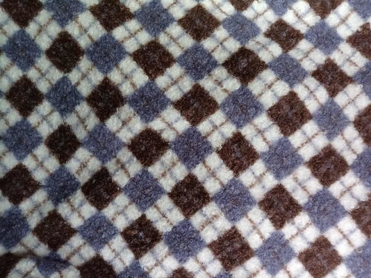 Circled plush fabric with 150 adjustable widths