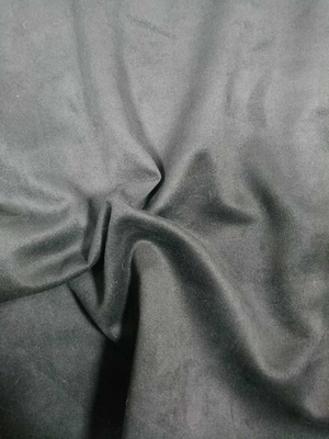 Black single-sided suede 300gsm