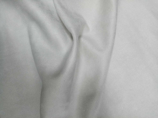Milk white single-sided suede 295gsm