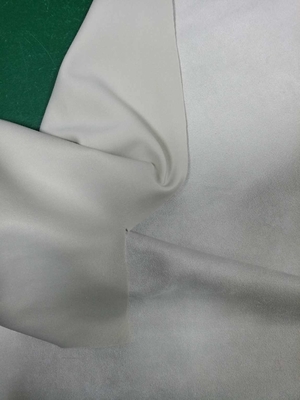 Milk white single-sided suede 295gsm