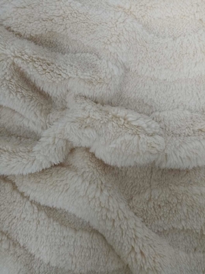 Khaki double-sided jacquard cotton velvet&amp;300gsm