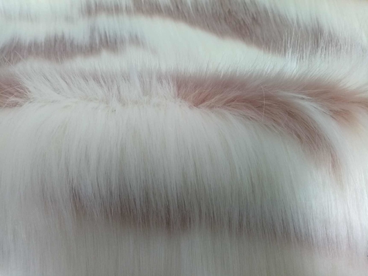 pink white 150cm Long Hair Faux Fur，Create warm and luxurious winter fashion