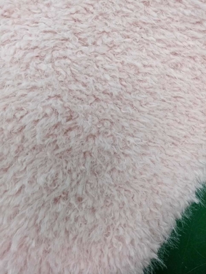 Soft  150cm CW Or Adjustable Pink curly fashionable knitted fabric