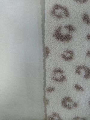 515gsm Printed lamb wool composite suede with the same color